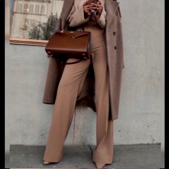 Zara Wide Leg Belted Pants - Picture 4 of 13